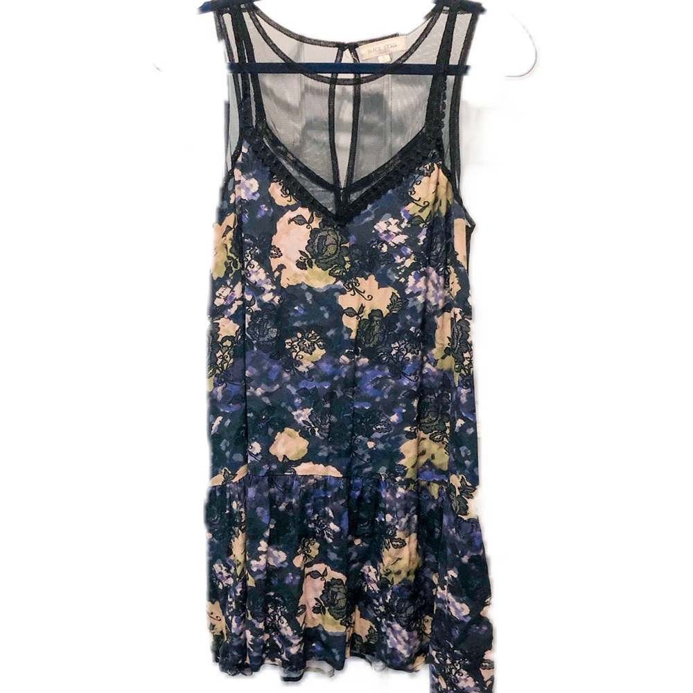 Black Swan Dark Floral Minidress